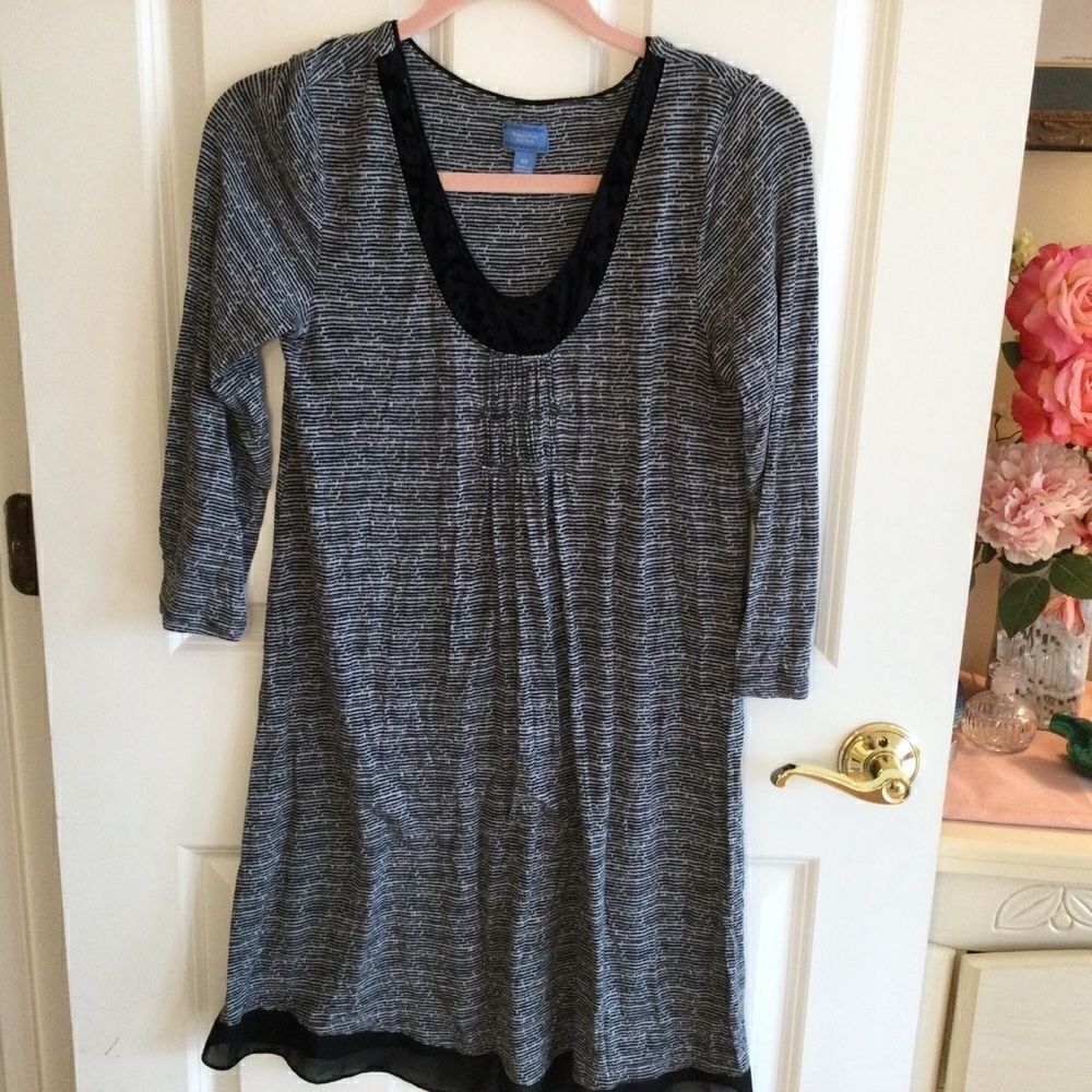 Vera Wang Women’s XS Oversized Black Tunic Top